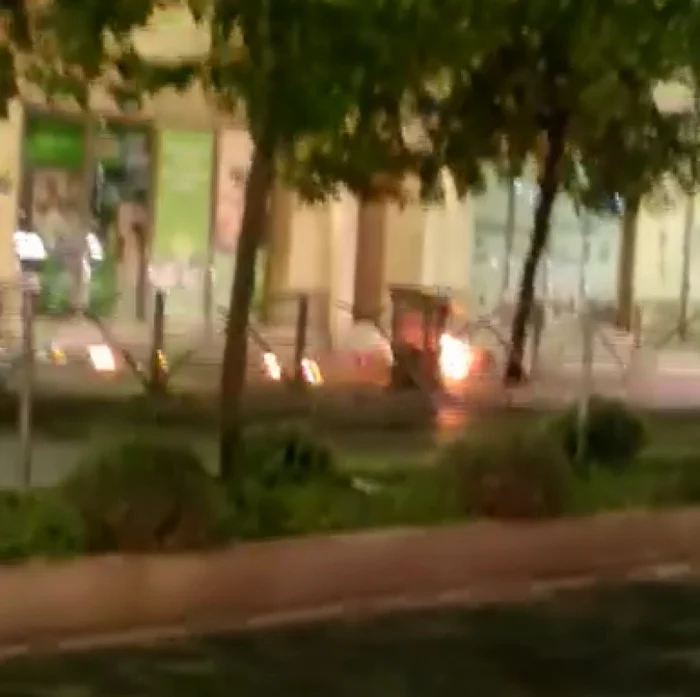 Bărbatul s-a autoincendiat în Centrul Vechi Foto: Facebook