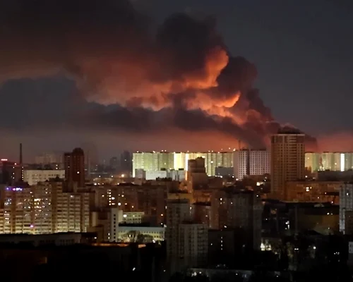 Atac masiv de drone în Ucraina Foto   Captură video Reuters jpg