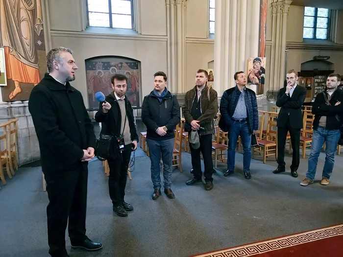 Un grup de jurnaliști religioși din România au vizitat redacția Kerk en LevenSursa foto: Basilica.ro