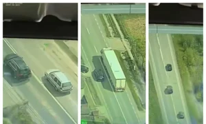 Șofer supravegheat cu elicopterul 