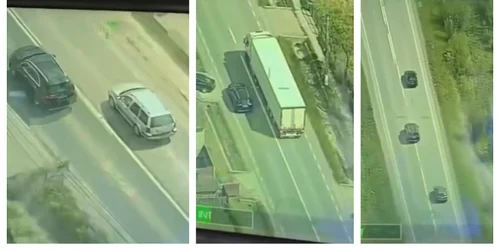 Șofer supravegheat cu elicopterul 