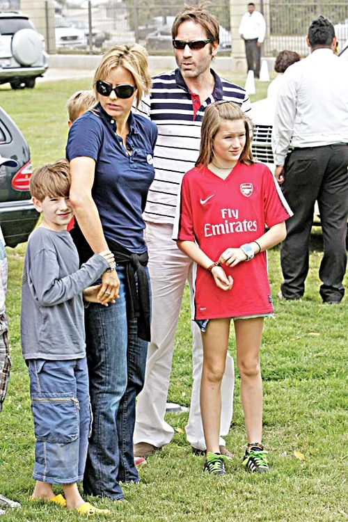 2011 O familie fericită:  cei doi actori şi copiii  lor, Madelaine şi Kyd 