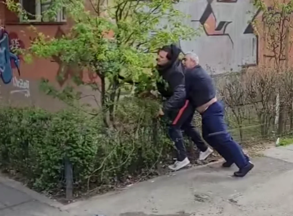 Incidentul a  fost filnat de călători