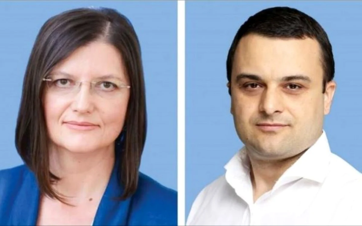Corina Atanasiu şi Liviu Mălureanu şi-au asigurat conducerile USR PLUS la filialele Focşani şi Vrancea FOTO: Ştefan Borcea