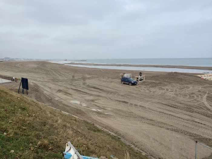 Plaja din Eforie sud după lărgire FOTO: Călin Gavrilaș