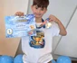 Nico, fiul cel mic al Elei Crăciun, a făcut-o pe vedetă să plângă de fericire : a luat locul 1 la olimpiadă foto: arhiva personală 
