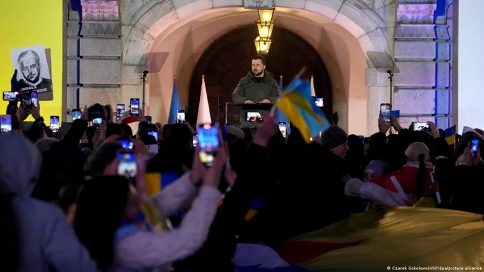 Zelenski la discursul susținut în timpul vizitei sale la Varșovia la 5.04.2023
