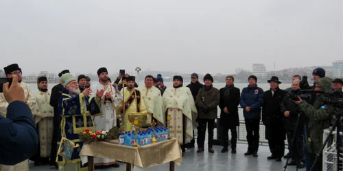 Porumbel de Bobotează la Tulcea pe faleza Dunării Sursa Consiliul Judeţean Tulcea