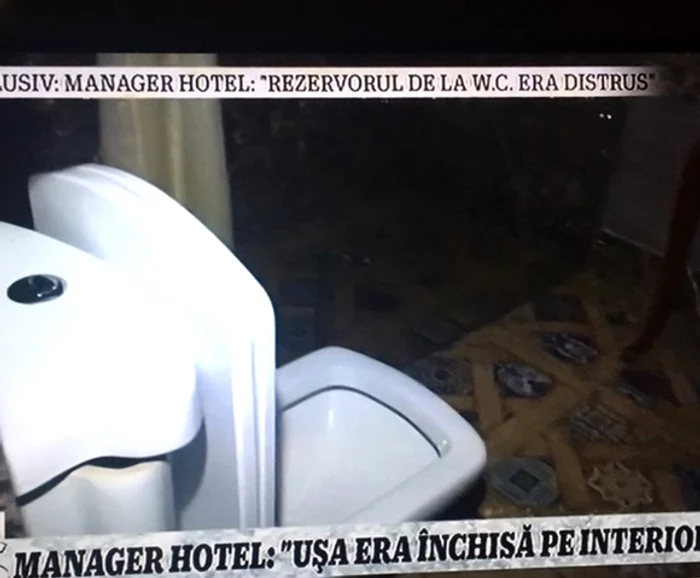În acest closet agresorul a încercat să o înece pe LauretteSursă foto: Captură video