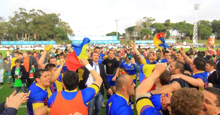 Rugbyştii români şi-au atins obiectivul. Ei rămân în cursă pentru calificarea la Cupa Mondială de anul viitor * Foto: Marian Burlacu (Lisabona)