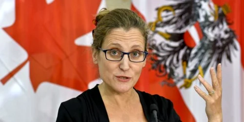 Ministrul canadian al Comertului Chrystia Freeland