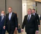 Klaus Iohannis si premierul Nicolae Ciuca la Summitul NATO FOTO Presidency