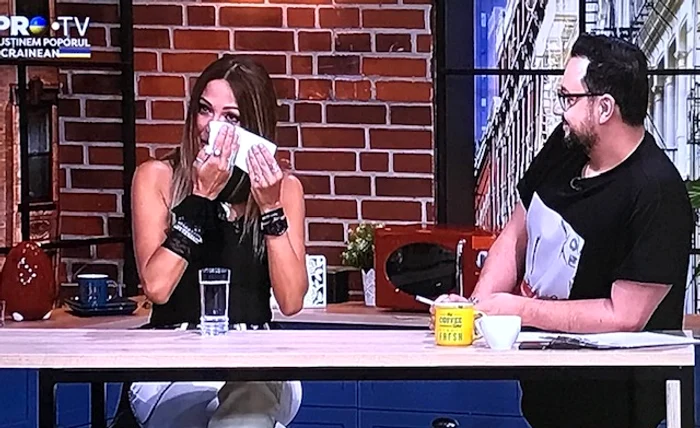 Anca Țurcașiu, în lacrimi la emisiunea lui Cătălin Maruță Sursa: Pro TV