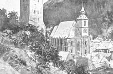 Biserica Neagră din Brașov, desen de epocă