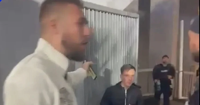 Impresarul Rareș Popa sărit să bată un jurnalist. Captură TV