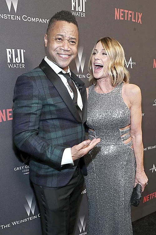 Nadia a strălucit într-o ţinută sexy, alături de actorul american