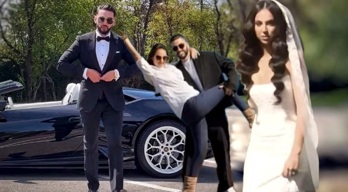 Ce rochie deosebită a purtat Andreea la nunta cu Dorian Popa / foto: colaj Instagram