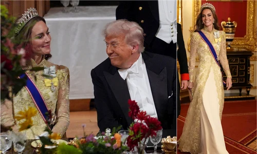 Kate Middleton la dineul de stat, alături de Donald Trump  foto   Profimedia, GettyImages jpg