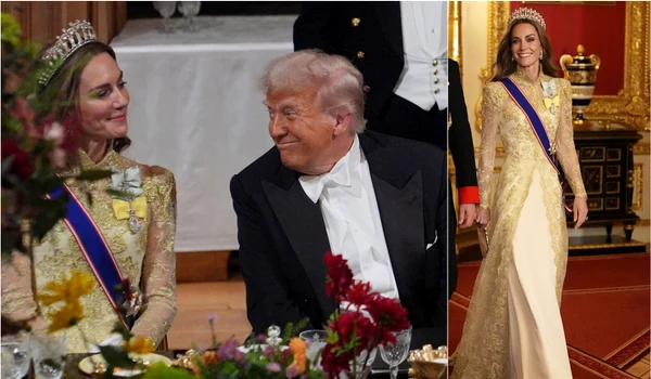 Kate Middleton la dineul de stat, alături de Donald Trump  foto   Profimedia, GettyImages jpg