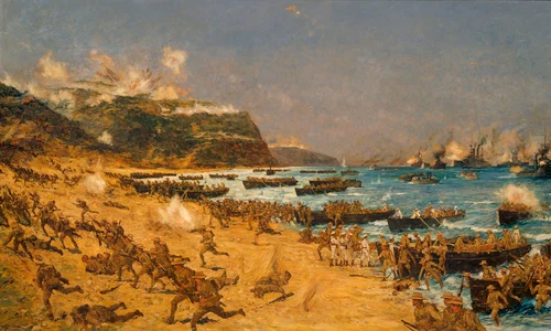 Landing at Gallipoli (13901951593) jpg