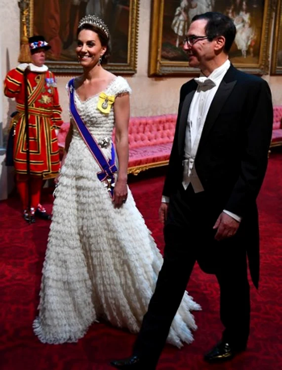 Kate Middleton a purtat și ea o rochie albă
