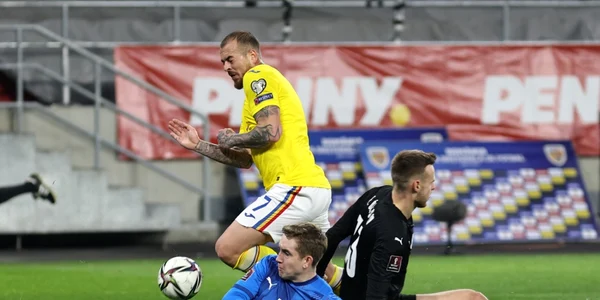 Fotbal România - Islanda în penultima rundă a preliminariilor Campionatului Mondial Denis Alibec FOTO Mediafax / Gheorghe Fluster