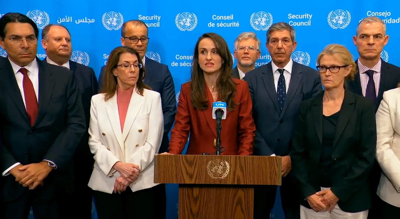 Oana Țoiu, înaintea începerii evenimentului. FOTO captură video MAE