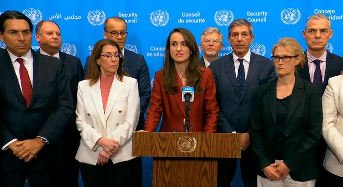 Oana Țoiu, înaintea începerii evenimentului. FOTO captură video MAE