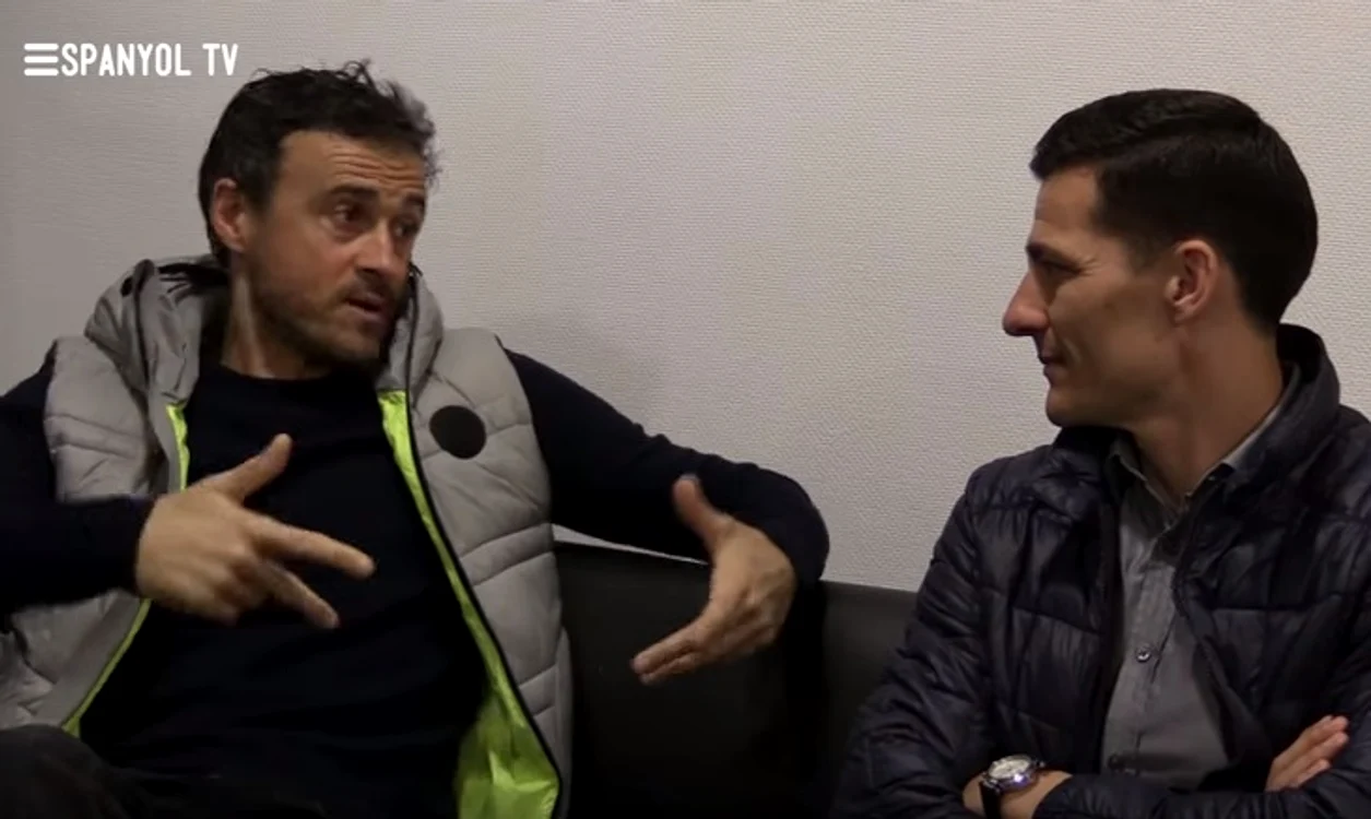 Costel Gâlcă şi Luis Enrique s-au conversat apoi şi în particular, dar au vorbit şi pentru postul TV al lui Espanyol