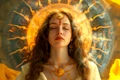 renaissance portrait woman as sun goddess jpg