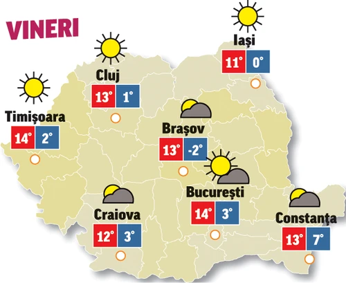 Prognoza meteo 30 octombrie ne spune că astăzi vreme va fi plăcută