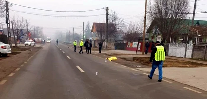 Imagine de la locul accidentului mortal de la Barcea FOTO Grupul Şoferilor din Galaţi