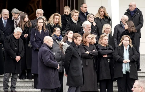 Pierre Casiraghi, Prințesa Caroline de Monaco și Prințesa Charlotte Casiraghi în doliu. FOTO: Profimedia