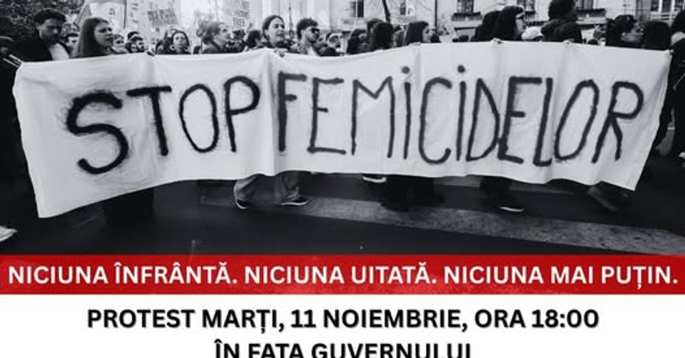 „Fiecare femeie ucisă este dovada unui sistem care a eșuat”. Protest în Piața Victoriei din București după crima din Teleorman