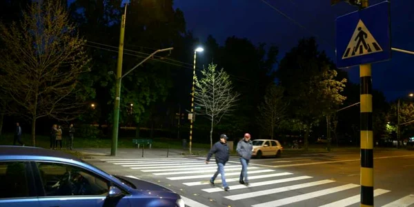 Trecerea de pietoni inteligentă este pe Bulevardul Saturn. FOTOAndrei Paul