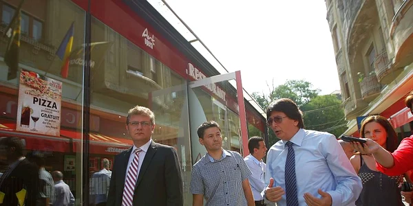 Nicolae Robu în prima sa vizită de lucru