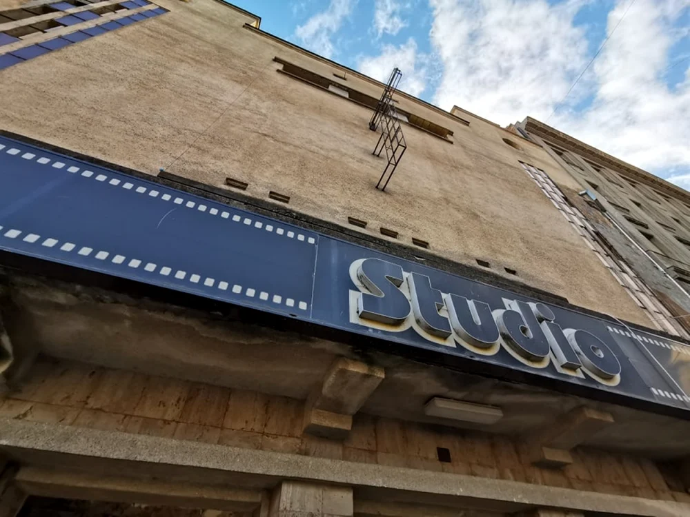 Şantierul cinematografului Studio din Timişoara FOTO Ş.Both
