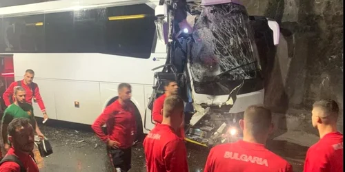 nationala bulgariei implicata intr un accident FOTO Sport-bg