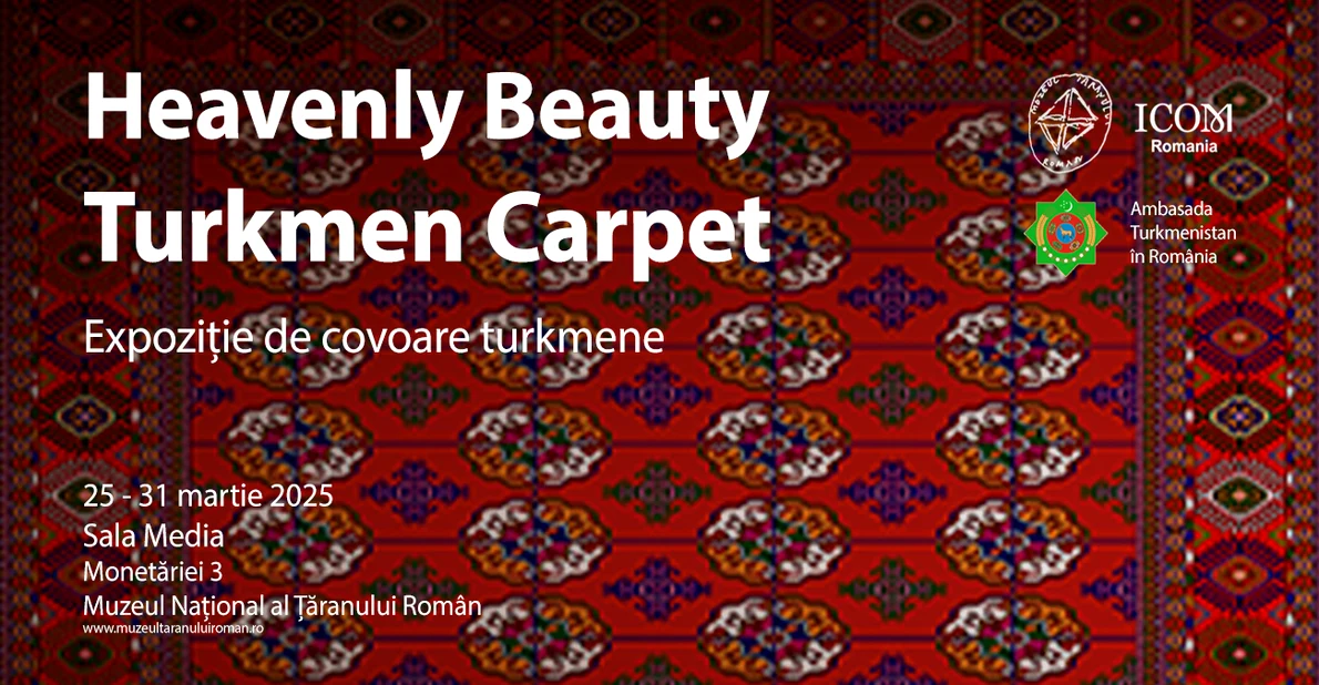 Expoziție de covoare turkmene la Muzeul Național al Țăranului Român