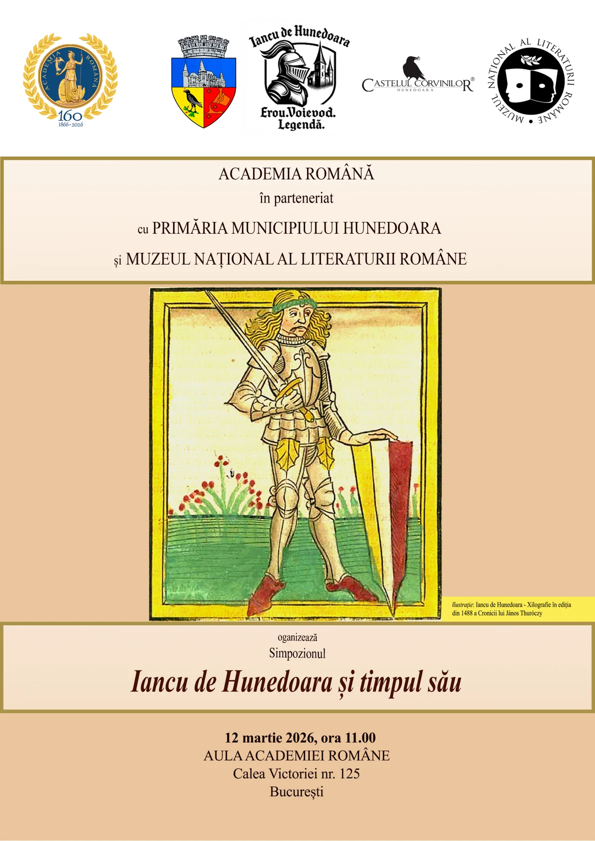 „Iancu de Hunedoara și timpul său” - simpozion la Academia Română