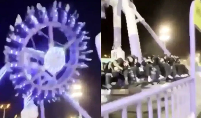 VIDEO Momente de groază într-un parc de distracții. 23 de persoane, rănite după ce un carusel s-a rupt