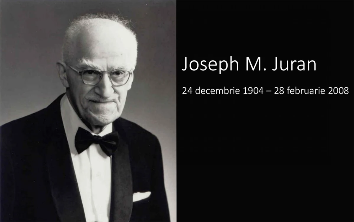 Joseph Juran a devenit simbolul controlului calităţii la nivel mondial.