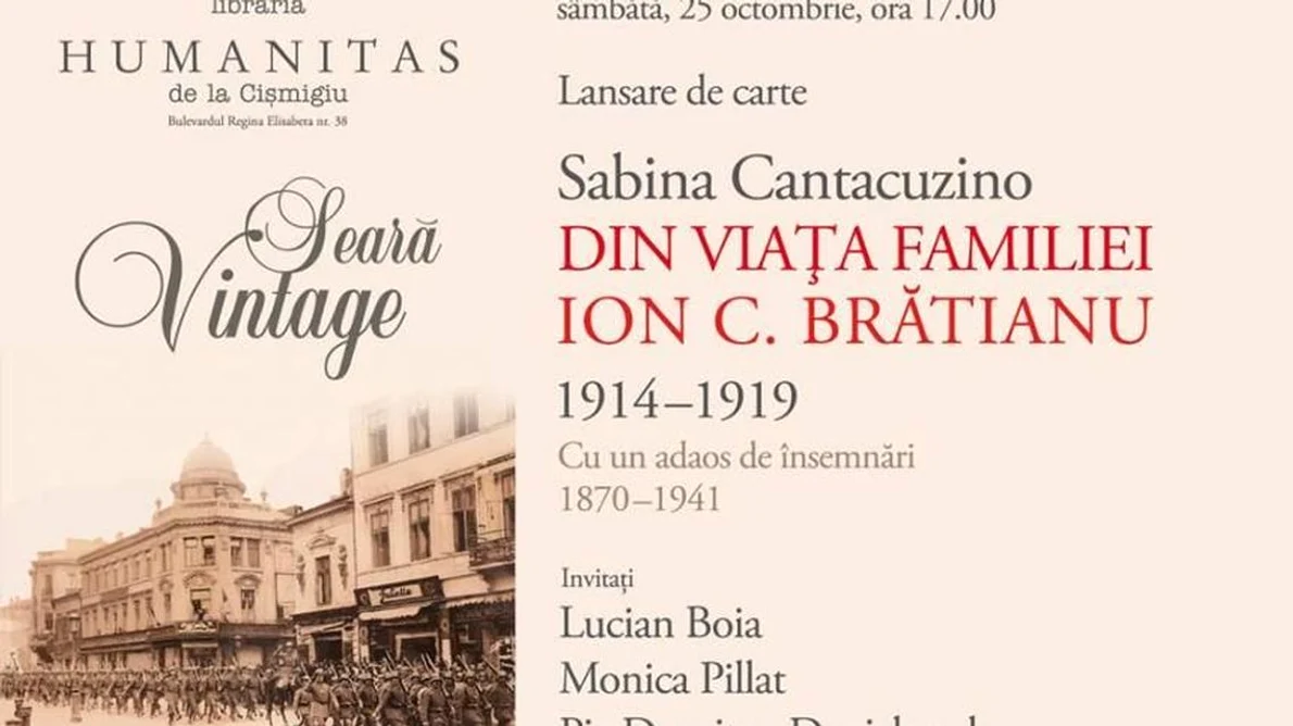 Lansare „Din viața familiei Ion C  Brătianu (1914 1919)” jpeg