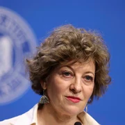 Briefing de presă privind reorganizarea mai multor companii de stat organizat de vicepremierul Oana Gheorghiu, în București. FOTO Inquam Photos / Octav Ganea