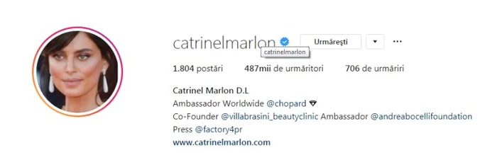 În dreptul numelui, catrinel şi-a adăugat iniţialele iubitului italia, care se pare că i-a devenit soţ