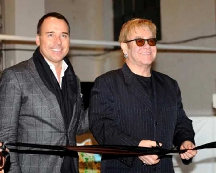 Elton John şi soţul său, David Furnish