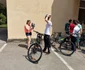 Biciclete tandem pentru nevăzătorii care fac turul Timişoarei FOTO Ş.Both