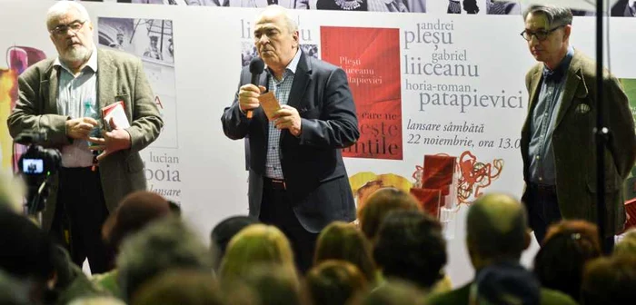 Gabriel Liiceanu, Horia-Roman Patapievici şi Andrei Pleşu au deschis Festivalul Dilema veche FOTO: Mediafax