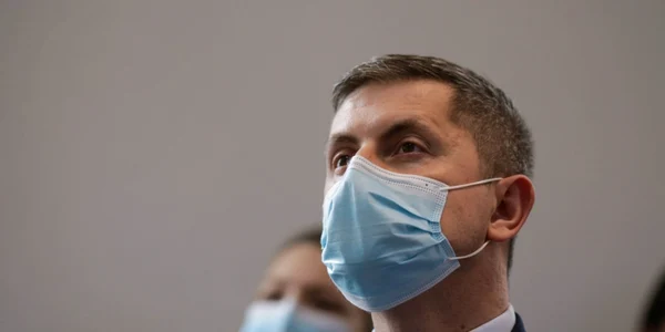 Conferinţă presă Vlad Voiculescu la Ministerul Sănătăţii Monica Althamer Andreea Moldovan  Dan Barna FOTO Inquam Photos / George Calin