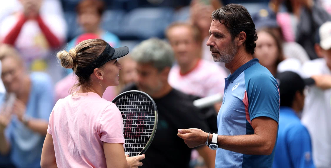 Între Simona Halep și Patrick Mouratoglou nu mai există chimia de altădată. Foto Getty images
